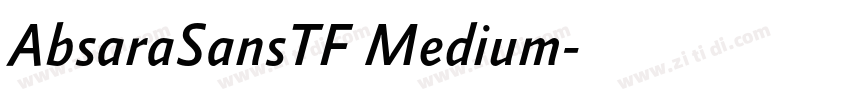 AbsaraSansTF Medium字体转换 AbsaraSansTF Medium字体转换
